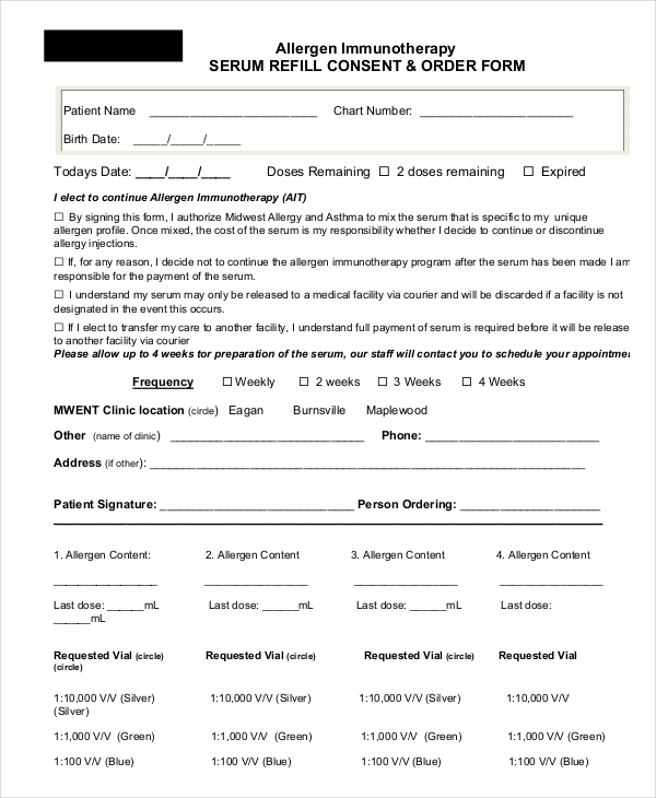 6 Consent Order Forms Free Samples Examples Format Download 6 Consent Order Forms Free Samples Examples Format Download