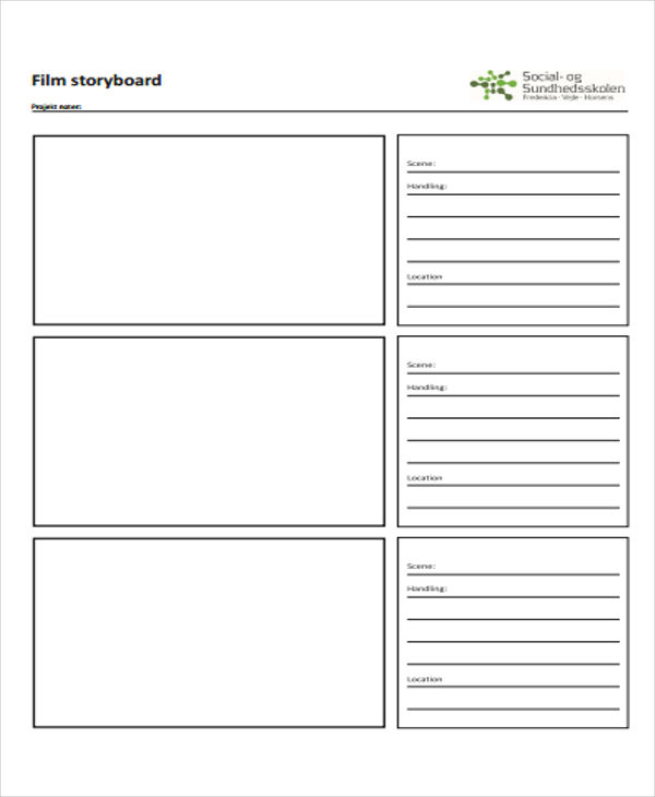 Movie Storyboard Template