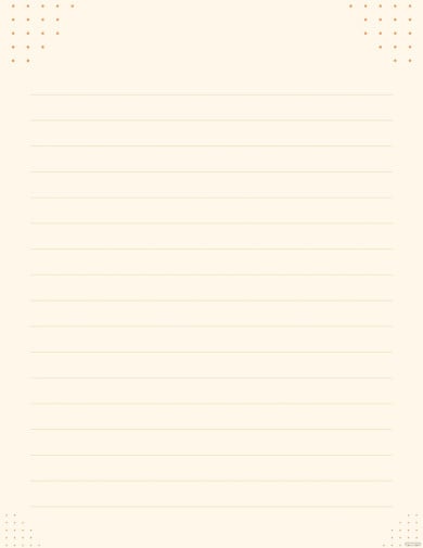 blank lined paper template