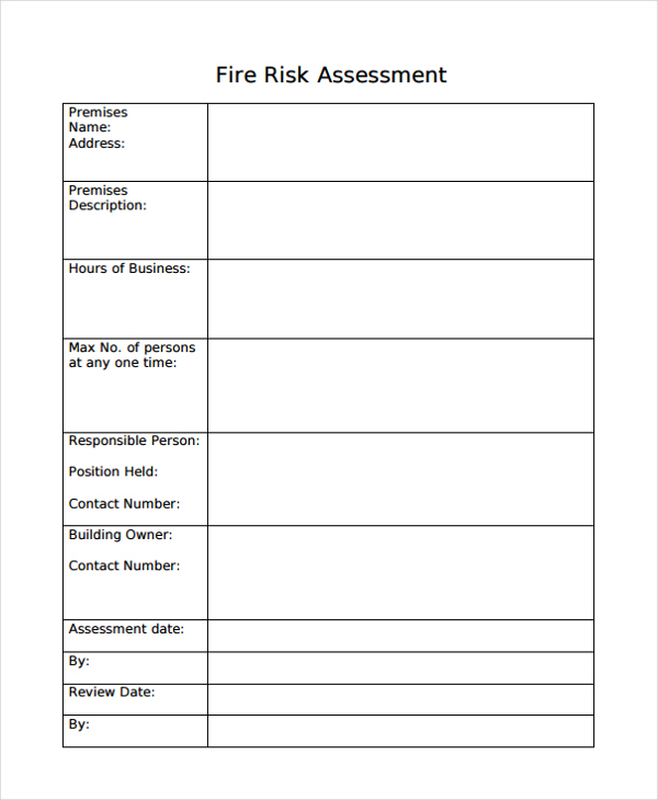 25+ Sample Risk Assessment Forms