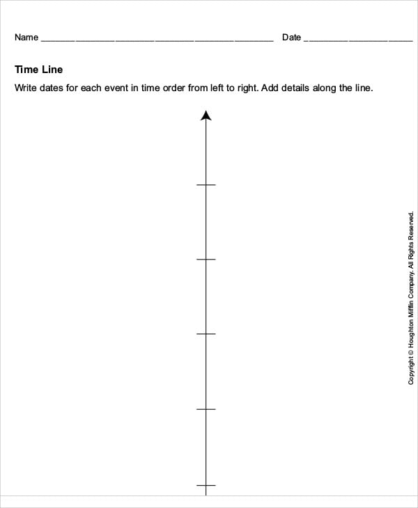 blank timeline chart