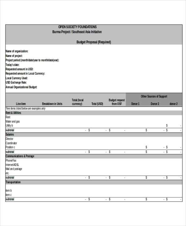 18+ Excel Proposal Templates - Free Sample, Example Format Download
