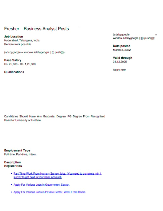 business analyst fresher cover letter