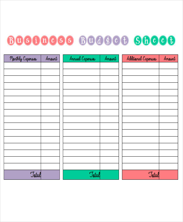 31 Budget Templates