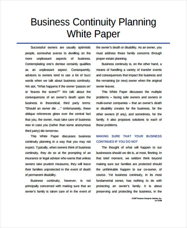 33+ White Paper Templates in PDF