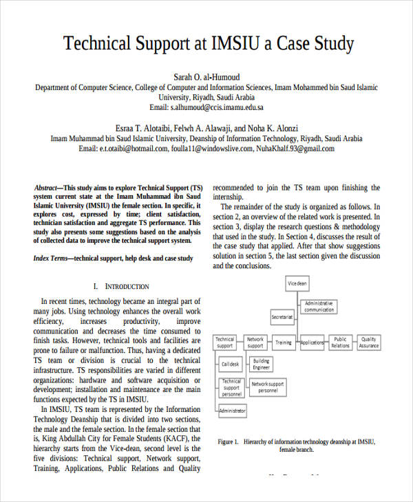 what is technical case study