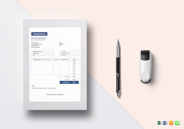 catering invoice template