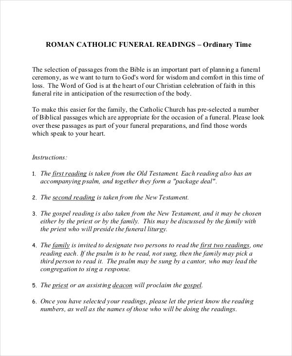 25 Obituary Templates