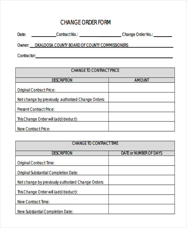 change order in pdf