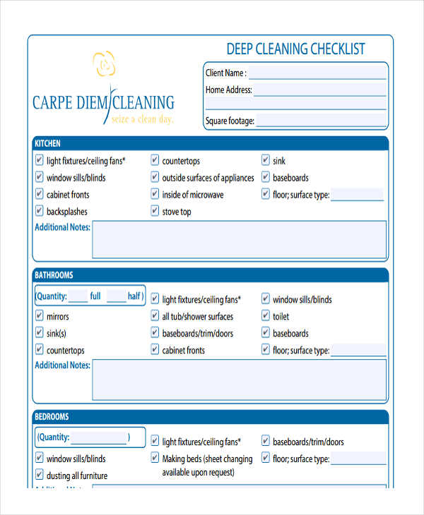 cleaning business checklist