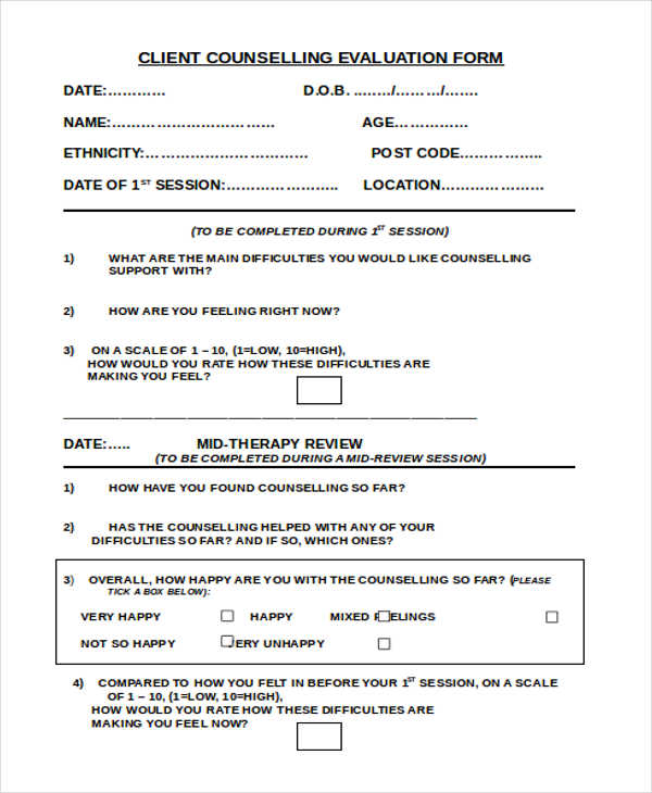 35 Free Assessment Forms