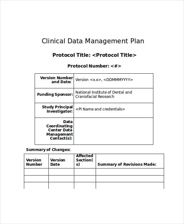 phd data management plan