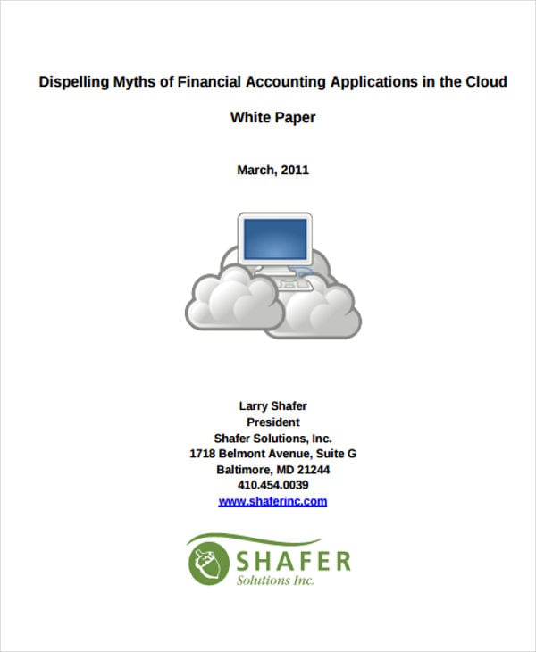 cloud accounting white paper