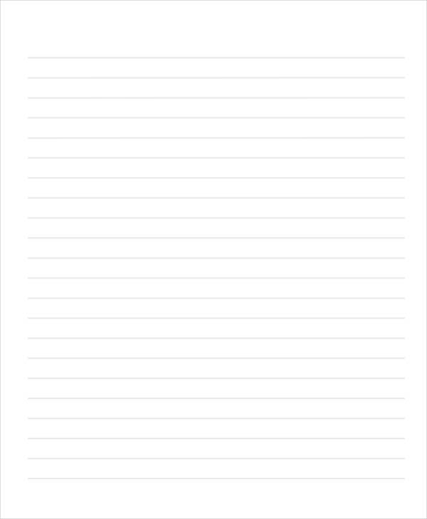 Line Report Paper Block 31+ Sample Lined Paper Templates