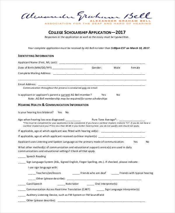 41+ Application Templates in PDF