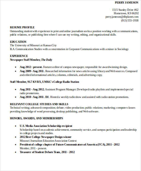 resume help education section