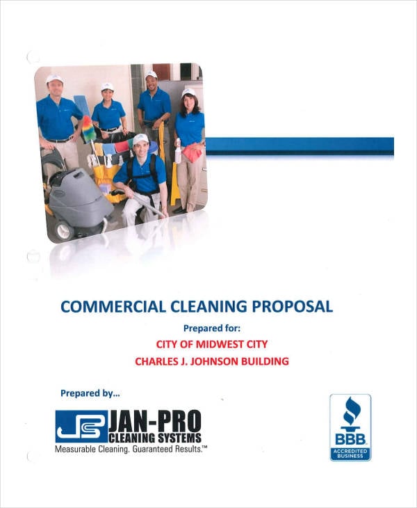 commercial cleaning service proposal