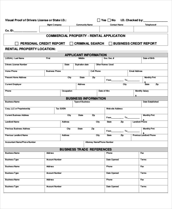 21+ Printable Rental Application Templates