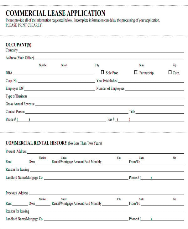 pinpoint property application form