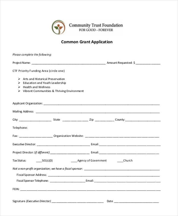 common grant application