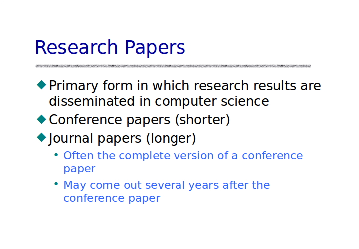 computer research paper