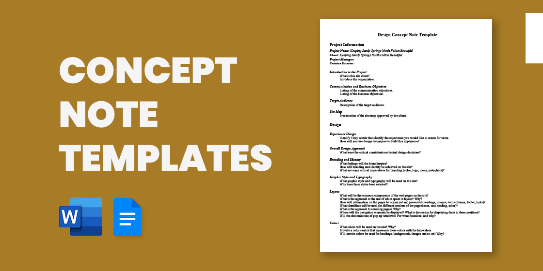 16 Concept Note Templates Sample Example Format Download