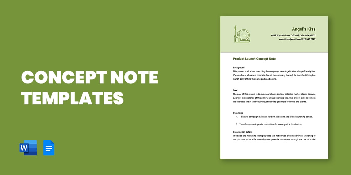 Concept Note Templates 11  Free Word PDF Format Download