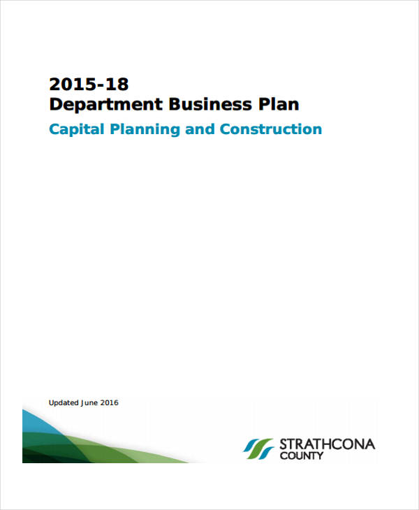 construction department business plan