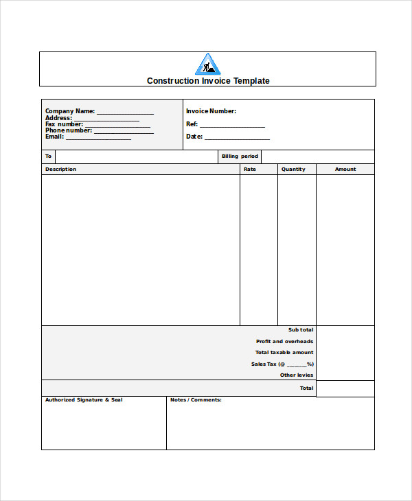 construction invoice