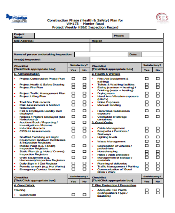 35 Safety Plan Formats Word Docs PDF