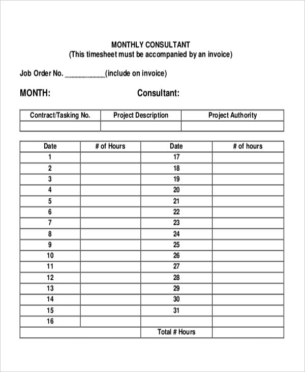 consultant monthly timesheet1
