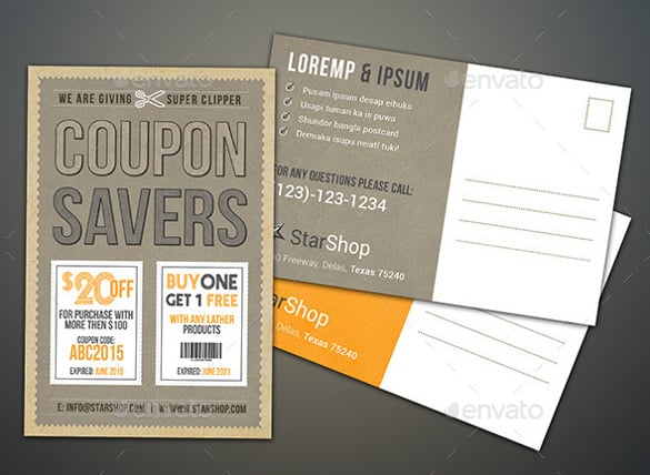 coupon flyer template easy download