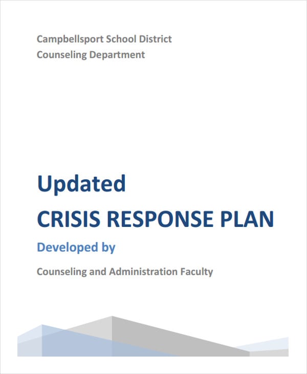 crisis response plan