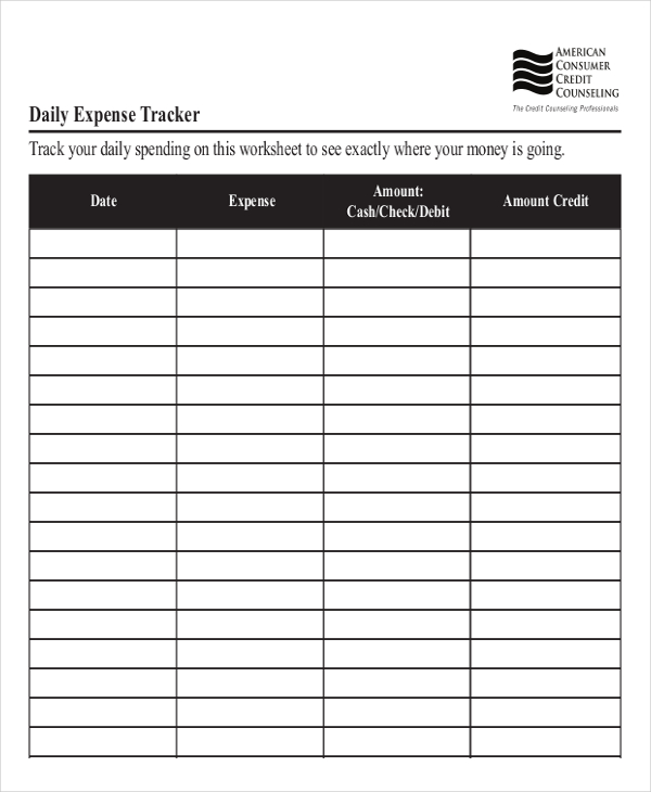 daily expenses sheet in excel format free download