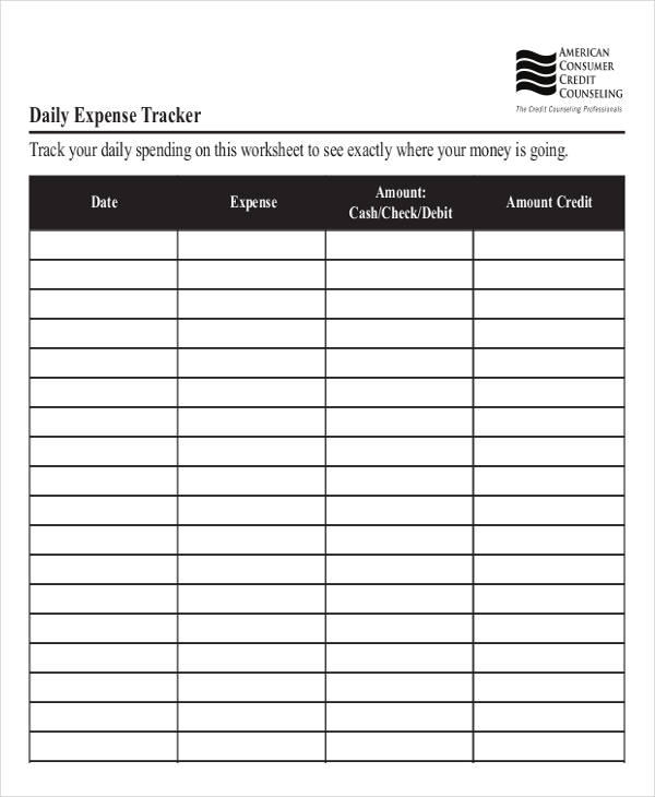 Monthly Expense Sheet Template HQ Printable Documents