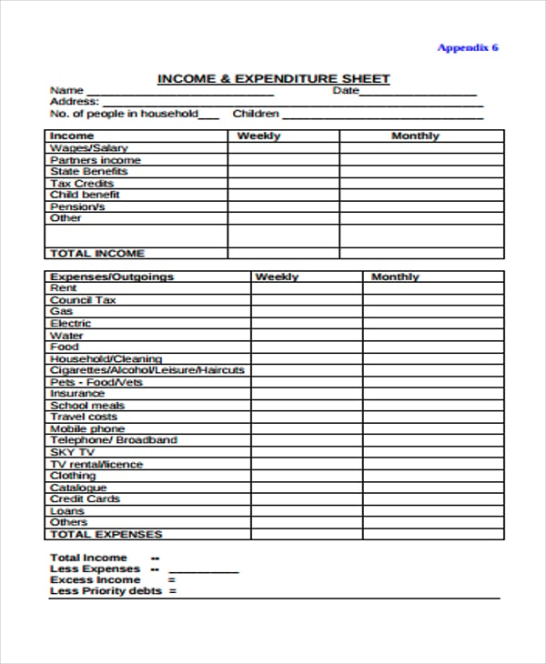 44 Expense Sheet Templates In PDF