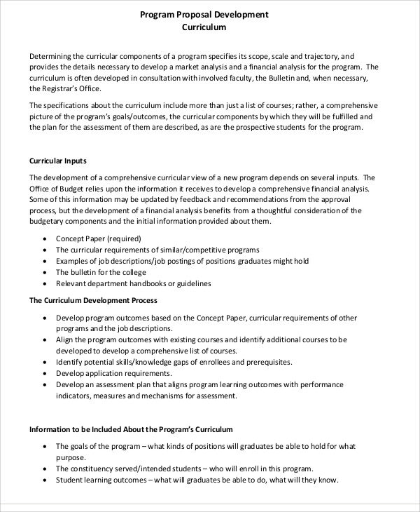 Development Proposal Examples , How to Write a Business Proposal ...