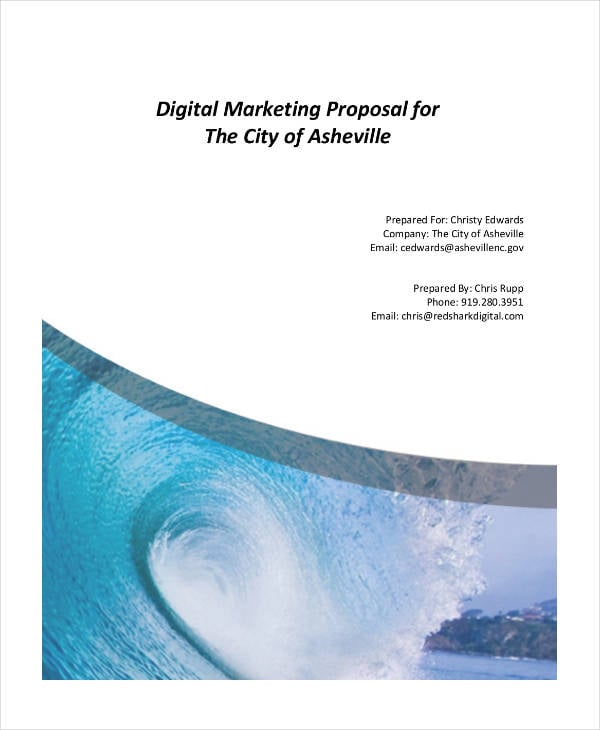 digital marketing service proposal