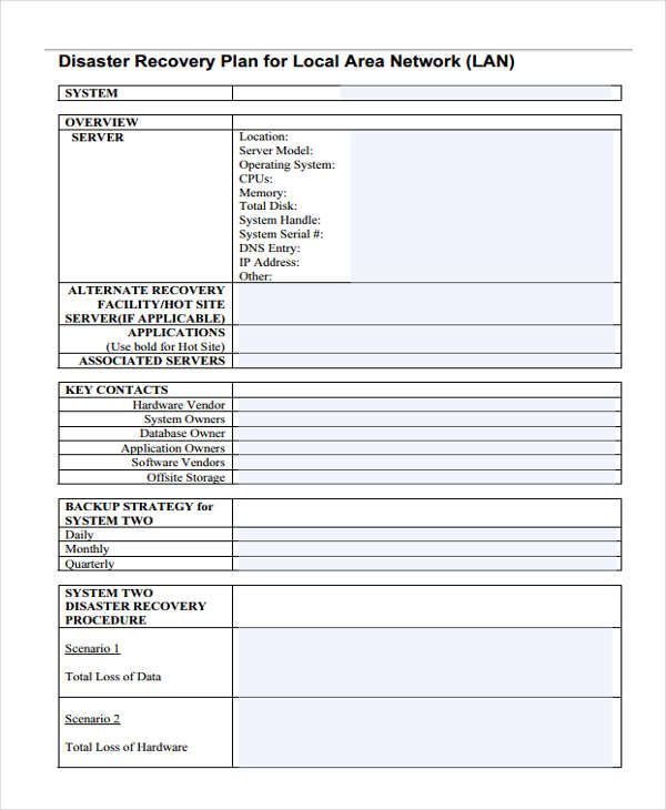 10  Disaster Plan Templates Free Sample Example Format Download