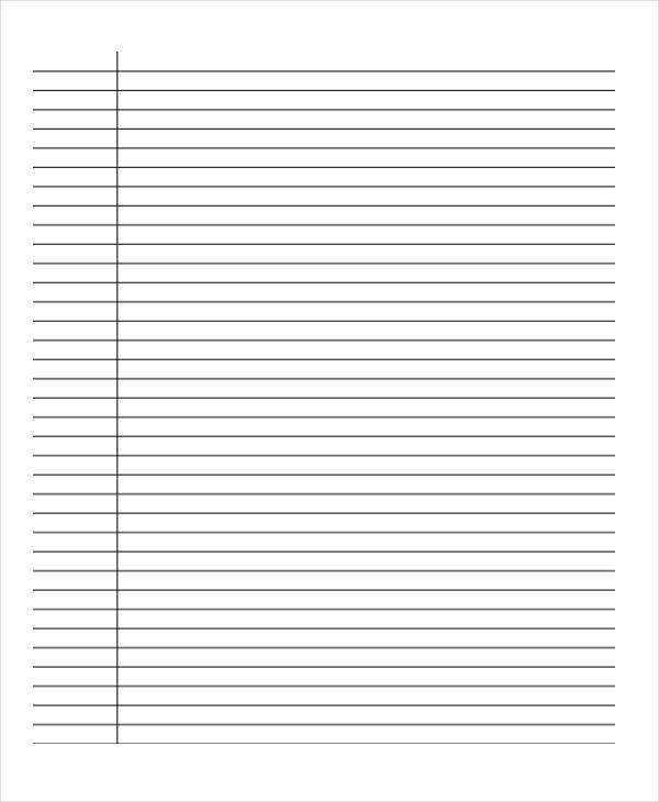 28+ Lined Paper Templates