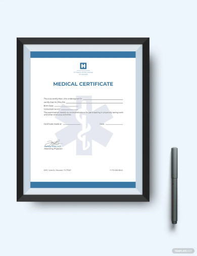 Free 48+ Medical Certificate, Templates, PDF, Word
