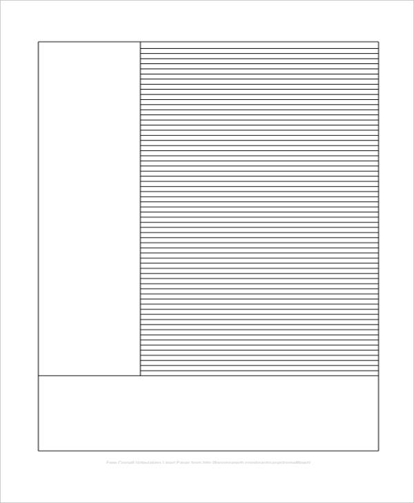 editable note taking lined paper