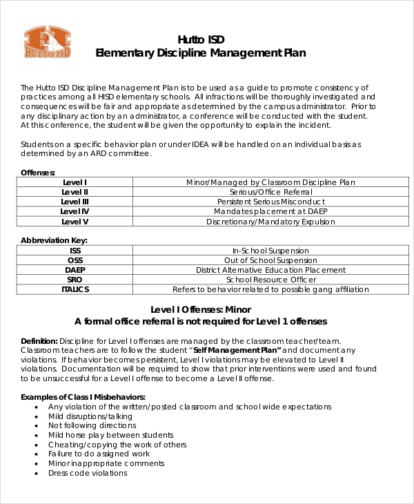 18+ Classroom Management Plan Templates Free PDF, Word Format Download