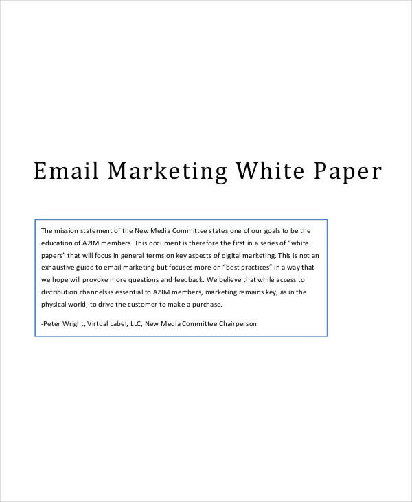 25+ White Paper Formats