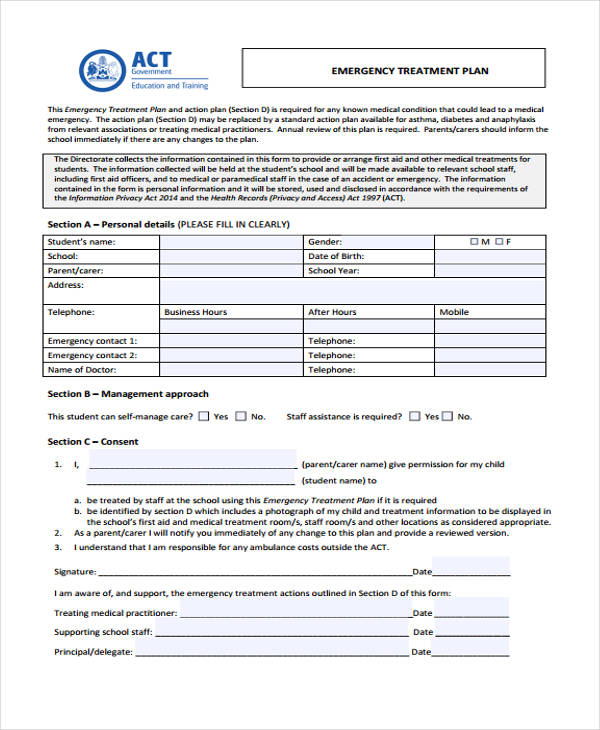 35+ Treatment Plan Templates