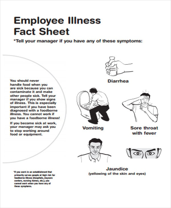 employee illness fact sheet