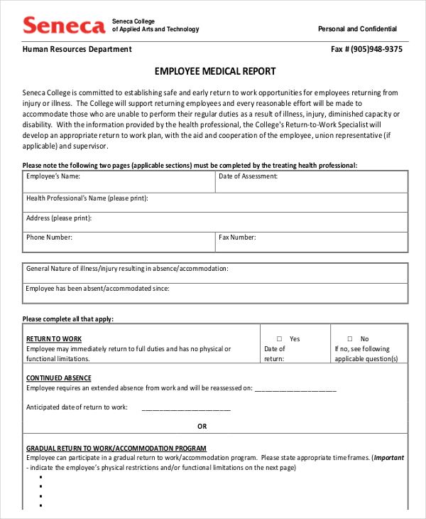 25 Medical Report Samples Word PDF