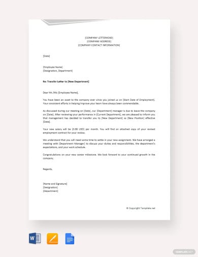 21 Employee Transfer Letter Templates Pdf Doc 9767