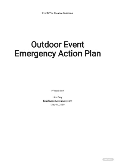 event emergency action plan template