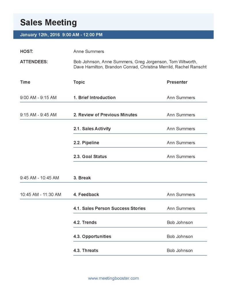 example marketing sales meeting agenda template page 001 788x1020